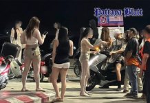 Streit unter Transgender-Gruppen wegen verlorenem Handy zieht Touristen auf Pattayas Walking Street an