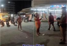 Fremder Mann nackt und schreiend auf der Phra Tamnak Road in Pattaya gefunden – Polizei sucht Angehörige