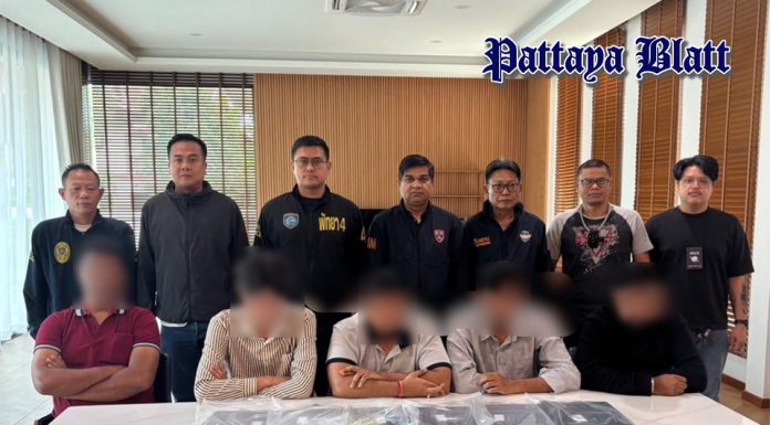 Luxusvilla als Betrugszentrale – Fünf Ausländer in Pattaya festgenommen