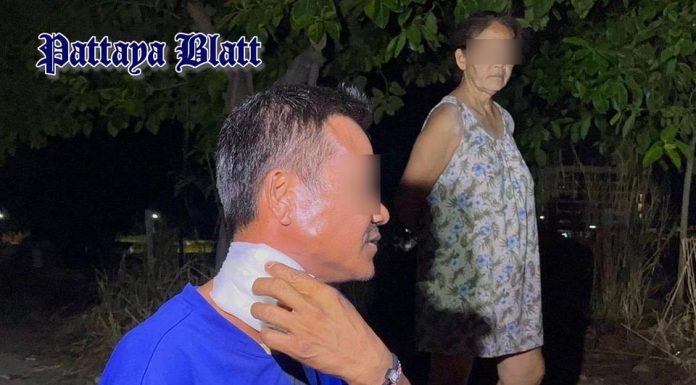 Mann in Pattaya bei Trinkrunde von Fremdem am Hals verletzt