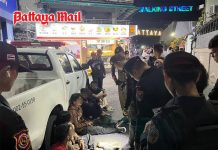 Foreign workers armed with knives scatter tourists in late-night clash on Walking Street Pattaya