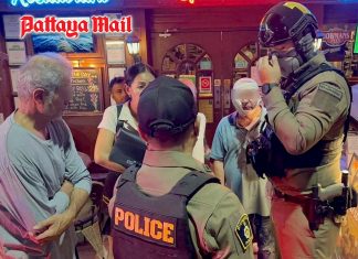 British tourist slashes fellow Briton in Pattaya beer bar office