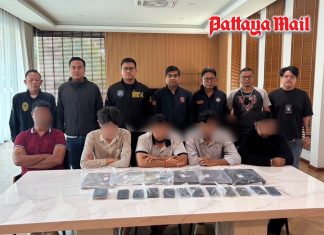 Luxury villa in Pattaya turned scam hub, five foreign suspects arrested