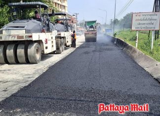 Smoother roads ahead as Pattaya starts major asphalt project