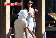 Tourists battle the heat on Pattaya Beach Road as temperatures hit 37°C