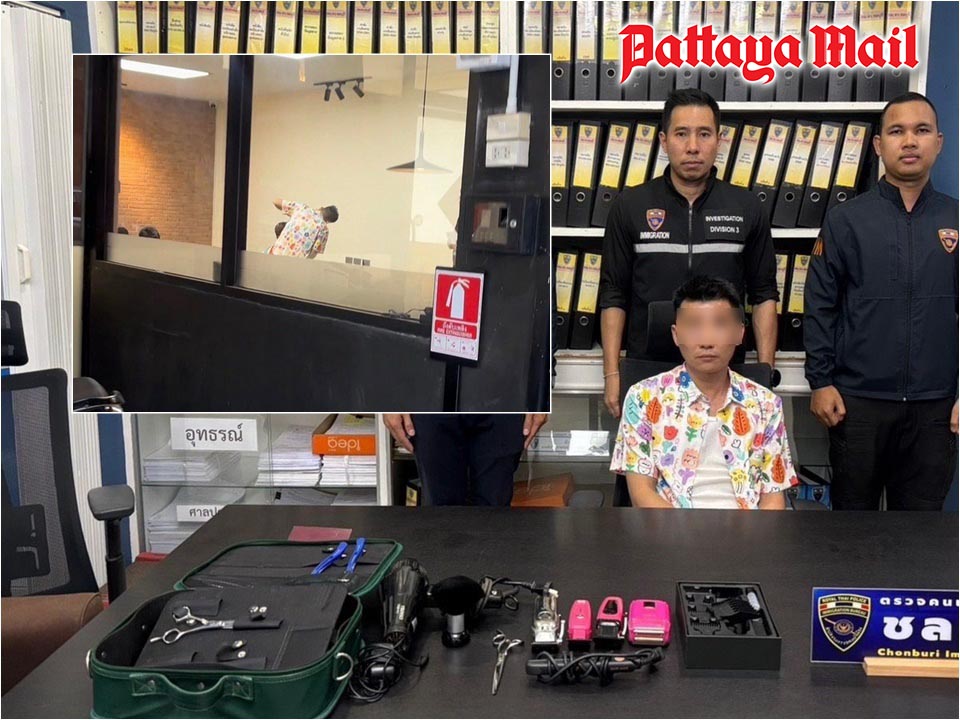 Chinese barber caught working illegally in Pattaya