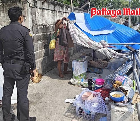 In Pattaya no makeshift shelters on public ways