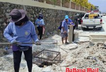 Railway parallel road project in Pattaya delayed after rain damages groundwork