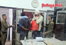 Three British men remanded in Pattaya Court over 2-million-baht safe robbery, deny mafia links