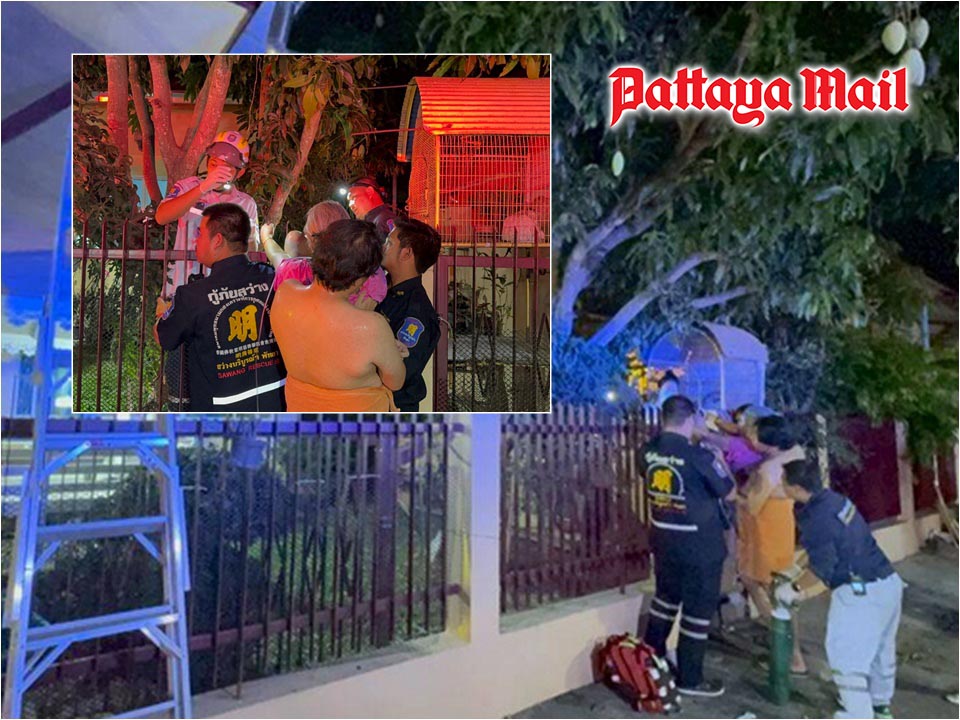 Horror fall in Pattaya as woman impaled on iron fence while picking mangoes