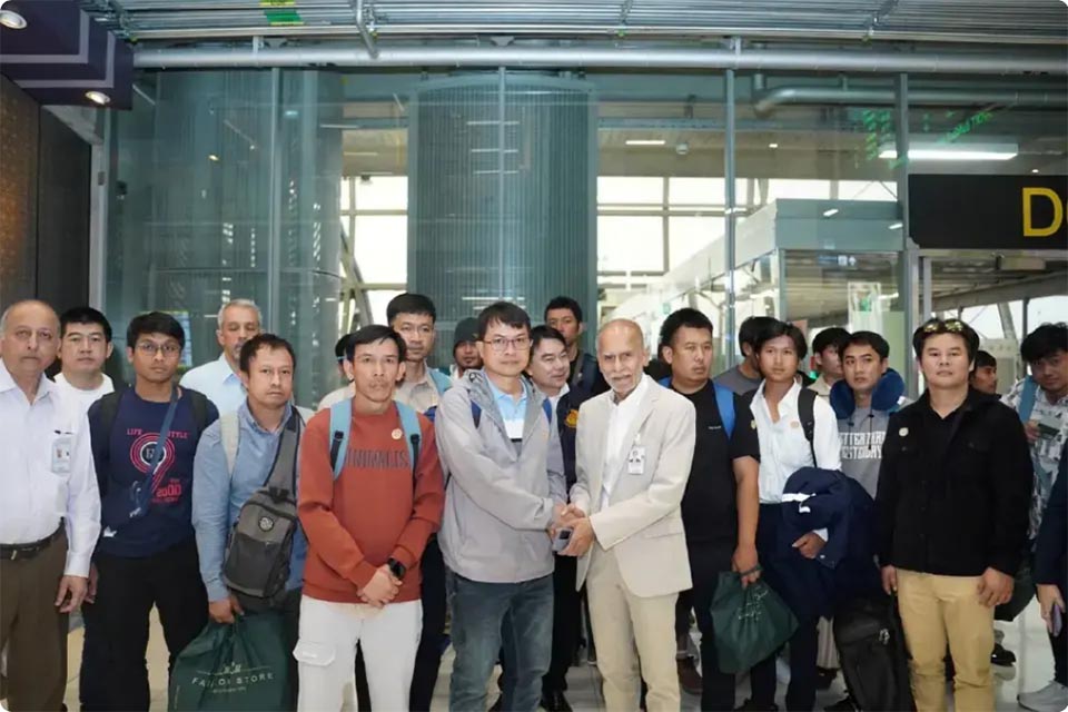 Thai crew rescued from Strait of Hormuz attack return home safely