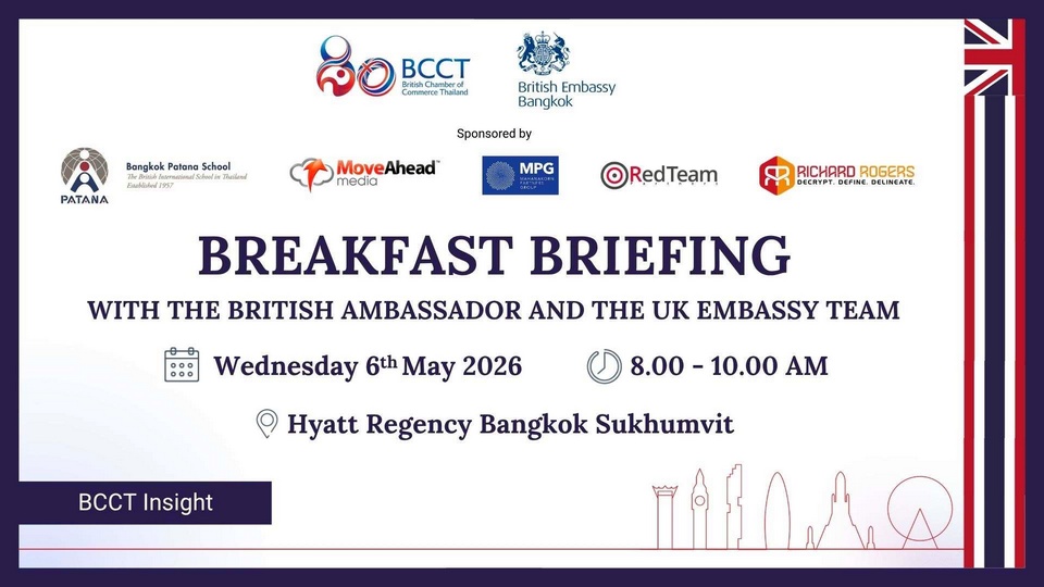 BCCT Breakfast Briefing with the British Ambassador – 6 May 2026