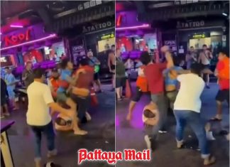 Pattaya night clash goes viral as motorcycle taxi driver and tourist fight raises Songkran safety concerns