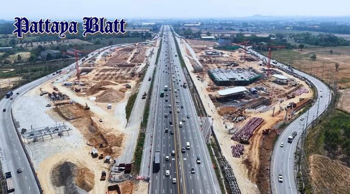 Bau des Sri Racha Autobahnkreuzes auf M7 schreitet voran – Eröffnung für 2027 geplant