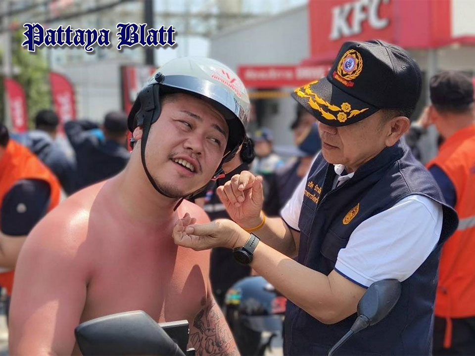 Helme retten Leben – Pattaya verschärft Verkehrssicherheitskampagne zu Songkran