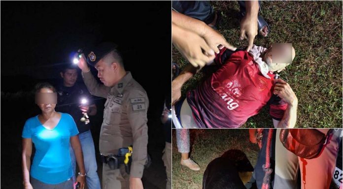 Streit beim Gassigehen in Sattahip endet mit Messerangriff auf polnischen Touristen – Verdächtige ergibt sich nach Verhandlungen