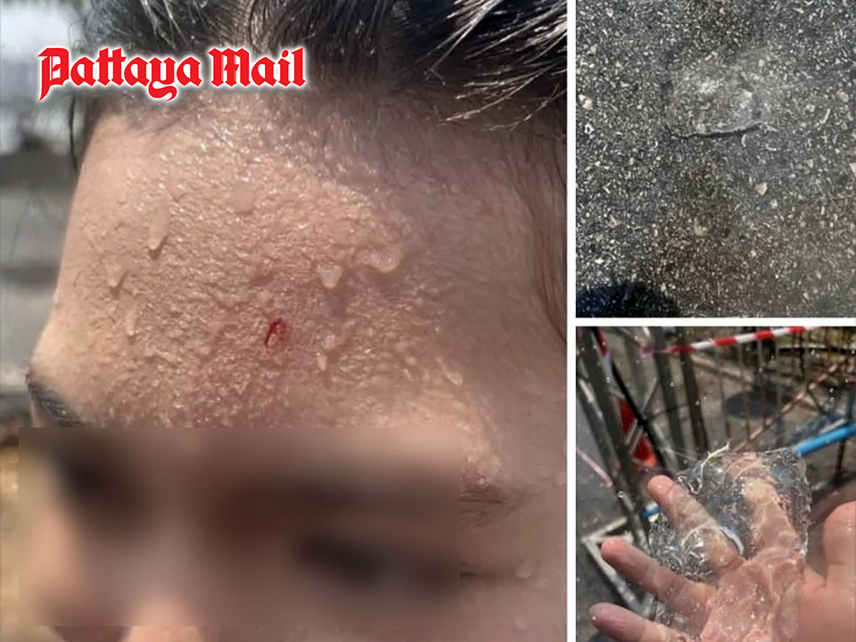 Songkran warning woman injured after ice cubes thrown in water blast in Udon Thani