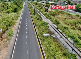 Pattaya railway road progress advances as Songkran construction pause opens lanes