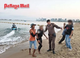 Drunk woman rescued after drifting in sea off Pattaya Beach