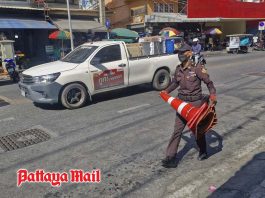 Pattaya declares war on cones and chairs blocking public roads