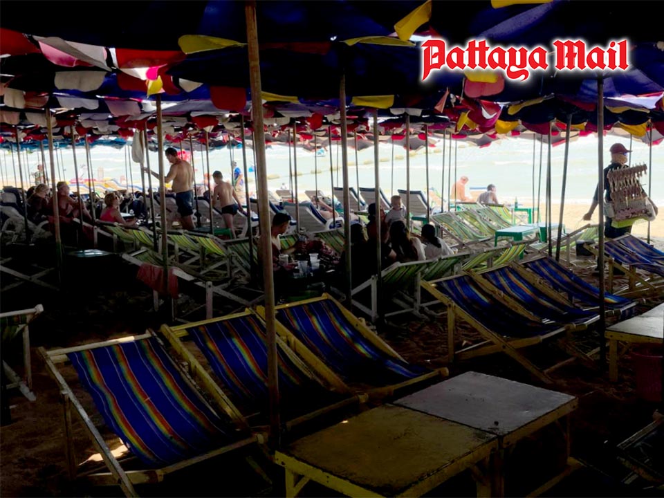 Jomtien Beach falls quiet as tourist numbers drop, Pattaya businesses hit by economic slowdown
