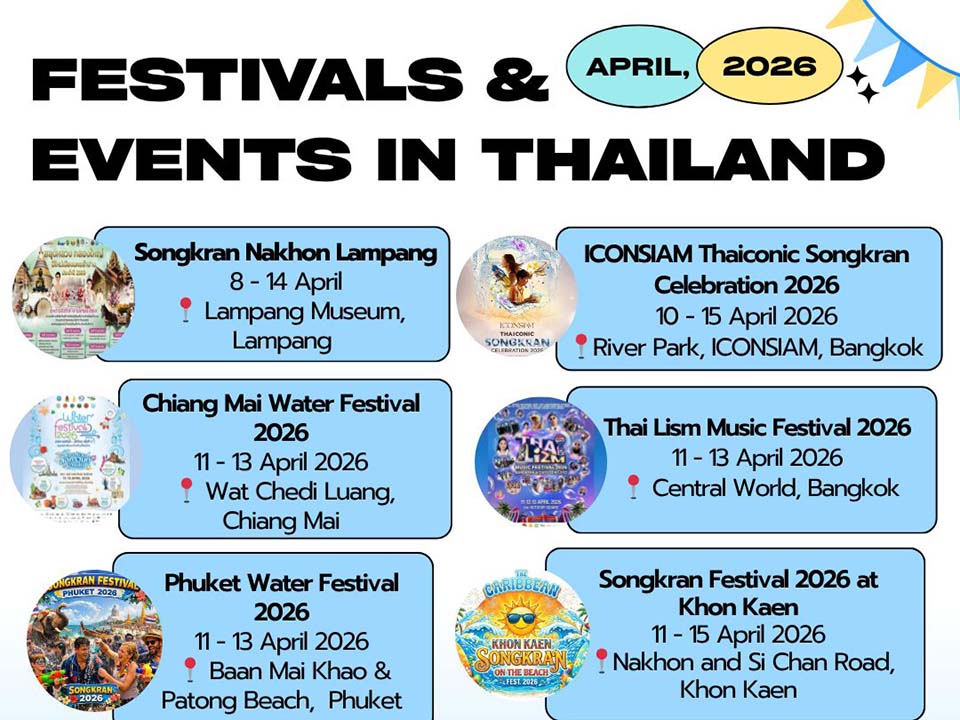 From north to coast Songkran 2026 set to soak all of Thailand