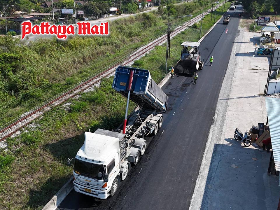 Pattaya takes another step forward as railway bypass road nears smoother, safer finish