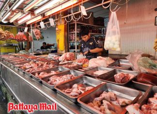 Pork prices keep climbing as Pattaya shoppers cut back on spending