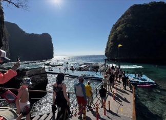 Maya Bay fee collection in Krabi defended after surprise inspection finds manual counting methods