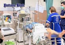 Chinesischer Verdächtiger im Pattaya-C4-Fall nach schwerem Stressanfall bei Gefängnisaufnahme ins Krankenhaus eingeliefert