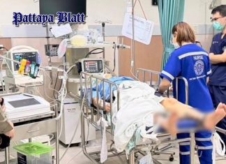 Chinesischer Verdächtiger im Pattaya-C4-Fall nach schwerem Stressanfall bei Gefängnisaufnahme ins Krankenhaus eingeliefert