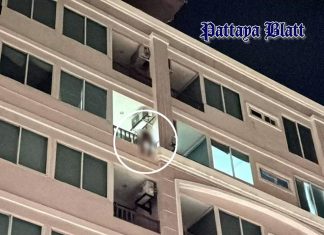 US-Amerikaner tot an Balkon eines Pattaya-Hochhauses entdeckt