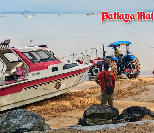 Monsoon fury hurls fishing boats onto Bang Saray Beach