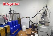 Pattaya raid uncovers hidden vape drug lab inside heavily fortified residence