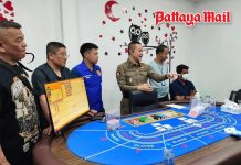 Pool villa casino busted in Pattaya as police raid underground baccarat den