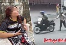 Pattaya gas station worker shares moment motorbike dragged her in fuel theft escape