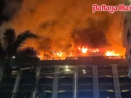 Breaking News: Late night roof inferno triggers tourist stampede at packed Pattaya hotel