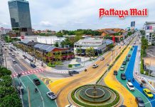 Pattaya’s traffic order gets a rare win as Dolphin Roundabout lanes improve flow