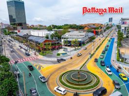 Pattaya’s traffic order gets a rare win as Dolphin Roundabout lanes improve flow