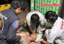 Armed gang storms Pattaya rental compound, elderly landlord and nephew left seriously injured