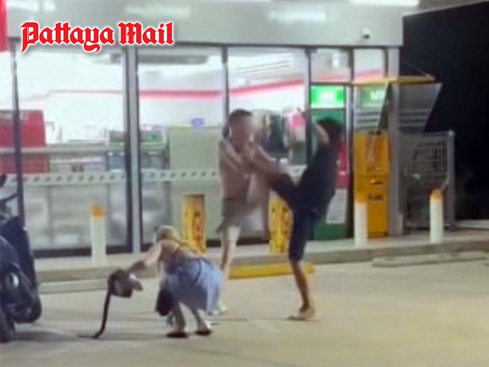 Foreign tourist flees Pattaya convenience store after alleged theft scuffle
