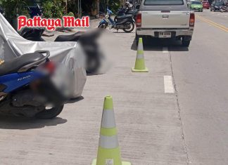 Pattaya warns businesses against blocking public parking spaces