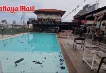 Pattaya officials inspect fire-damaged hotel after rooftop blaze forces mass evacuation
