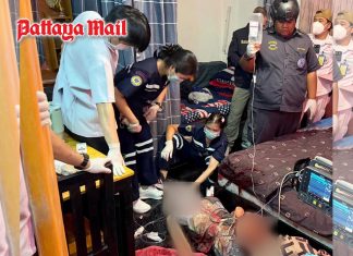 Pattaya transgender woman seriously injured in violent apartment attack as police hunt boyfriend