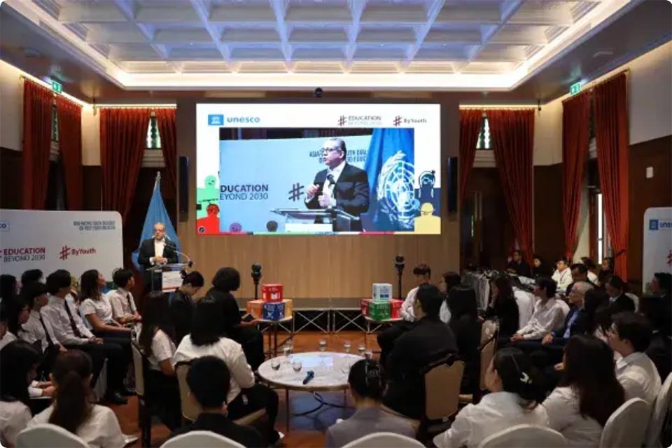 UNESCO chief joins Bangkok youth dialogue to shape future of education beyond 2030