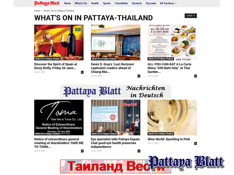 Pattaya Mail verbindet Unternehmen mit der deutschsprachigen Tourismus- und Expat-Gemeinschaft in Thailand