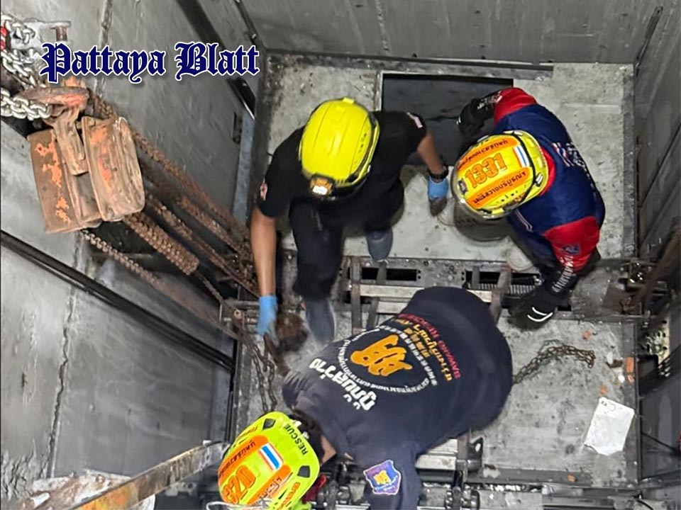 Laotischer Mann stirbt nach Absturz eines Aufzugs in verlassenem Gebäude in Pattaya