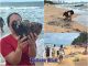 Muschelsegen am Jomtien Beach: Starke Wellen spülen große Mengen Schalentiere an Land