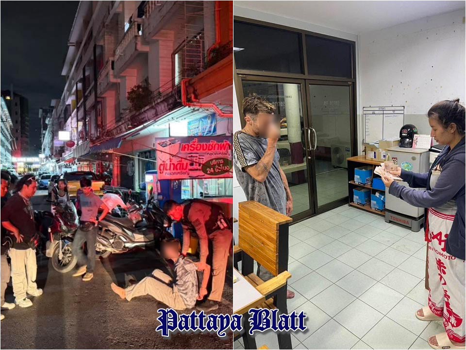 Amerikanischer Tourist erklärt sich bereit, nach Ausraster in Hotel-Lobby in Pattaya Schadenersatz zu zahlen