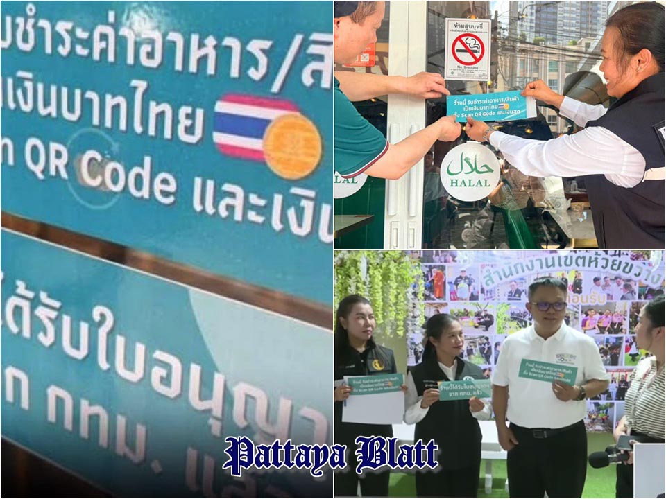 „Thai Baht Accepted Here“ – Neue Aufkleberkampagne sorgt bei ausländischen Besuchern für Verwunderung